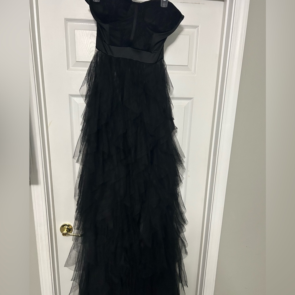 Women Sexy Tulle Dress Crochet Lace Mesh See Through Cocktail Party Dress Size M - Picture 2 of 7